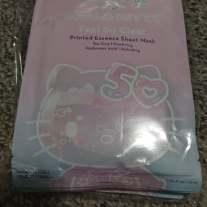 Hello Kitty Pink Printed Essence Sheet Mask Pack Of Six